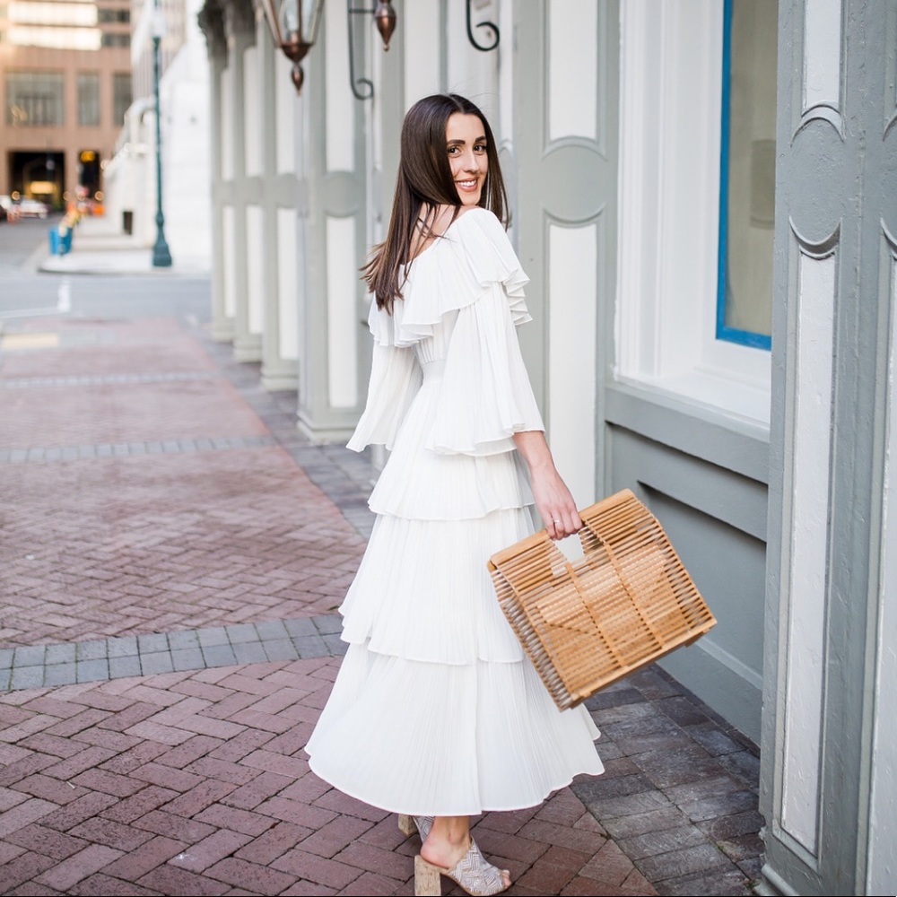 Off the shoulder ruffle dress